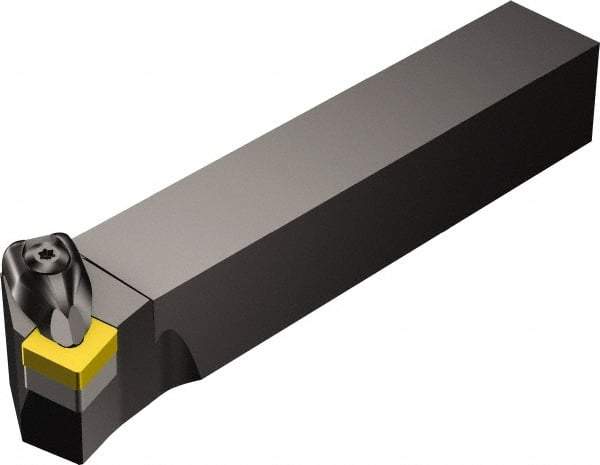 Sandvik Coromant - DSKN, Left Hand Cut, 15° Lead Angle, 1" Shank Height x 1" Shank Width, Negative Rake Indexable Turning Toolholder - 6" OAL, SNMG 12 04 08 Insert Compatibility, Series T-Max P - Apex Tool & Supply