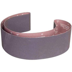 Norton - 6" Wide x 89" OAL, 60 Grit, Aluminum Oxide Abrasive Belt - Aluminum Oxide, Coated, X Weighted Cloth Backing - Apex Tool & Supply