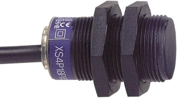 Telemecanique Sensors - PNP, 8mm Detection, Cylinder, Inductive Proximity Sensor - 3 Wires, IP68, 12 to 24 VDC, M18x1 Thread, 36mm Long - Apex Tool & Supply