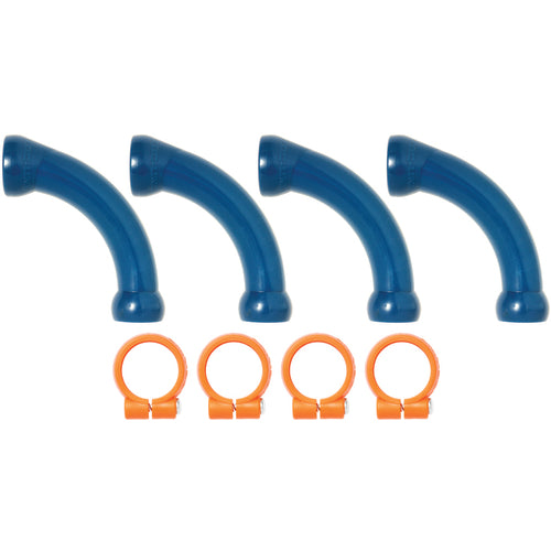 1/2″ Extended Elbows & Clamp 4 Piece - Coolant Hose System Component - Apex Tool & Supply