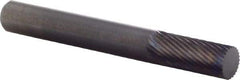 M.A. Ford - 1/4" Cut Diam, 1/4" Shank Diam, Cylinder Head Double Cut Burr - Carbide, Flat End, 5/8" LOC, 2" OAL - Apex Tool & Supply