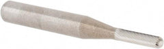 M.A. Ford - 1/8" Cut Diam, 1/4" Shank Diam, Cylinder with Radius Head Double Cut Burr - Carbide, Radius End, 1/2" LOC, 2" OAL - Apex Tool & Supply