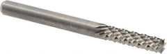 M.A. Ford - 1/8" Diam, 1/2" LOC, Burr End, Solid Carbide Diamond Pattern Router Bit - 1-1/2" OAL, 1/8" Shank Diam - Apex Tool & Supply