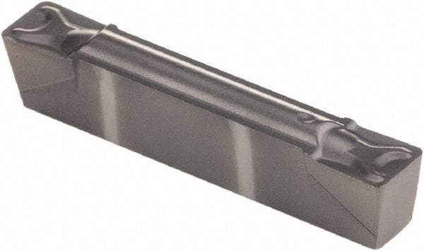Kennametal - 125G GMN Grade KCU10, 3.18mm Cutting Width Carbide Grooving Insert - 3.4mm Max Depth of Cut, Neutral, 0.41mm Corner Radius, AlTiN Finish - Apex Tool & Supply