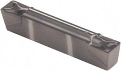 Kennametal - 125G GMN Grade KCU10, 3.18mm Cutting Width Carbide Grooving Insert - 3.4mm Max Depth of Cut, Neutral, 0.41mm Corner Radius, AlTiN Finish - Apex Tool & Supply