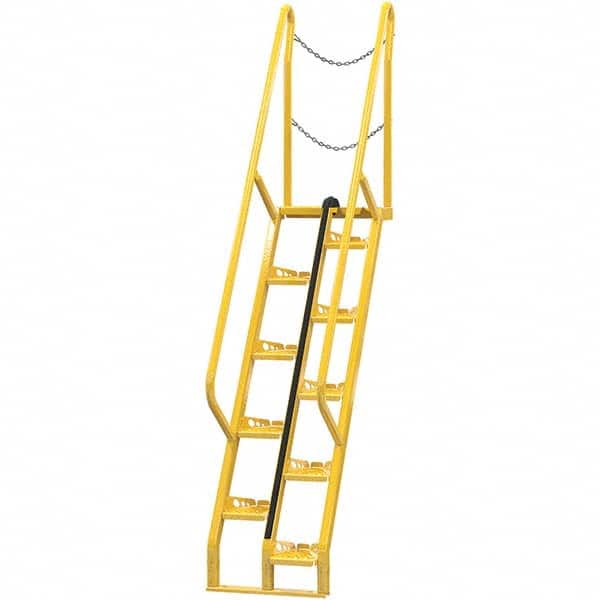 Vestil - 114-1/4" High 350 Lb Capacity 10 Step Alternating Tread Stair - Apex Tool & Supply
