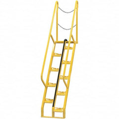Vestil - 114-1/4" High 350 Lb Capacity 10 Step Alternating Tread Stair - Apex Tool & Supply
