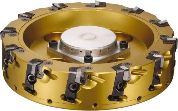 Sumitomo - 6 Inserts, 102mm Cut Diam, 31.75mm Arbor Diam, Indexable Square-Shoulder Face Mill - 50mm High, NF-SNEW 1204 Insert Compatibility, Series Sumidia - Apex Tool & Supply