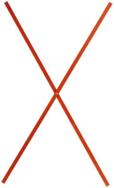 PRO-SAFE - Fiberglass Roll Up Sign Ribs - Orange, Compatible with Roll Up Signs - Apex Tool & Supply