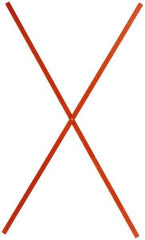 PRO-SAFE - Fiberglass Roll Up Sign Ribs - Orange, Compatible with Roll Up Signs - Apex Tool & Supply