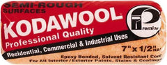 Premier Paint Roller - 1/2" Nap, 7" Wide Paint Roller Cover - Semi-Rough Texture, Polyester & Wool - Apex Tool & Supply