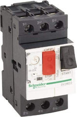 Schneider Electric - 25 Amp, 690 VAC at 50/60 Hz, 3 Pole, Bolt On, Clip Motor Circuit Breaker - Thermal Magnetic Trip, Multiple Breaking Capacity Ratings, 78mm Deep x 89mm High x 45mm Wide - Apex Tool & Supply