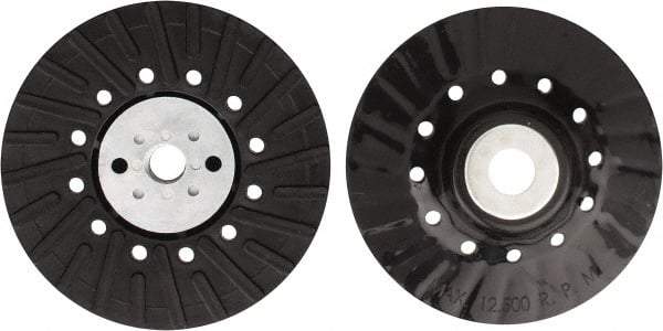 Tru-Maxx - 5" Diam Locking Nut Disc Backing Pad - Hard Density, 12,500 RPM - Apex Tool & Supply