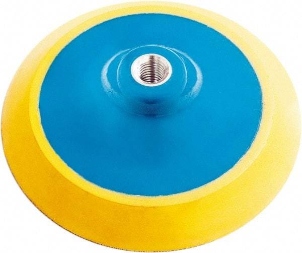Tru-Maxx - 1" Diam Hook & Loop Disc Backing Pad - 1/4" Shank Diam, Medium Density, 18,000 RPM - Apex Tool & Supply