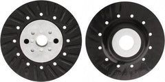Tru-Maxx - 4" Diam Locking Nut Disc Backing Pad - Hard Density, 15,300 RPM - Apex Tool & Supply