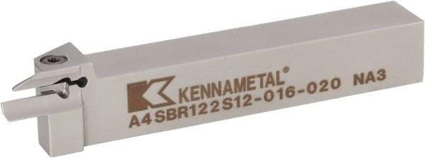 Kennametal - A4SB, External, Right Hand, 14mm Max Depth of Cut, 3mm Min Groove Width, Indexable Grooving Tool Holder - A4G0300M3SP04B Insert Compatibility, 19.05mm Shank Height, 19.05mm Shank Width, 5" OAL - Apex Tool & Supply