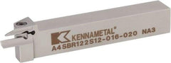 Kennametal - A4SB, External, Right Hand, 14mm Max Depth of Cut, 3mm Min Groove Width, Indexable Grooving Tool Holder - A4G0300M3SP04B Insert Compatibility, 19.05mm Shank Height, 19.05mm Shank Width, 5" OAL - Apex Tool & Supply