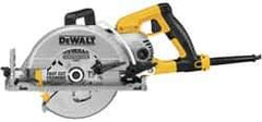 DeWALT - 15 Amps, 7-1/4" Blade Diam, 4,800 RPM, Electric Circular Saw - 120 Volts, 5/8" Arbor Hole, Left Blade - Apex Tool & Supply