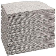 Brady SPC Sorbents - 24 Gal Capacity per Package, Universal Pad - 19" Long x 15" Wide, Gray, Cellulose - Apex Tool & Supply