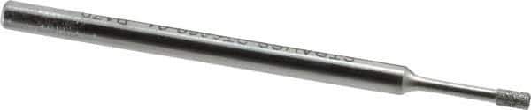 Strauss - 1/8" Head Thickness CBN Grinding Pin - 1/8" Shank Diam x 2" Shank Length, (170 Mesh Grit) - Apex Tool & Supply