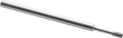 Strauss - 0.157" Head Thickness CBN Grinding Pin - 1/8" Shank Diam x 2" Shank Length, Fine Grade, 120 Grit - Apex Tool & Supply