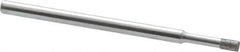 Strauss - 0.157" Head Thickness CBN Grinding Pin - 1/8" Shank Diam x 2" Shank Length, (170 Mesh Grit) - Apex Tool & Supply