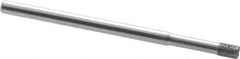 Strauss - 1/8" Head Diam x 0.157" Head Thickness CBN Grinding Pin - 1/8" Shank Diam x 2" Shank Length, Fine Grade, 120 Grit - Apex Tool & Supply