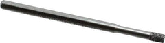 Strauss - 1/8" Head Diam x 0.157" Head Thickness CBN Grinding Pin - 1/8" Shank Diam x 2" Shank Length, Medium Grade, 80 Grit - Apex Tool & Supply