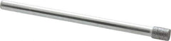 Strauss - 0.157" Head Diam x 0.197" Head Thickness CBN Grinding Pin - 1/8" Shank Diam x 2" Shank Length, (170 Mesh Grit) - Apex Tool & Supply