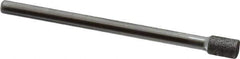 Strauss - 0.177" Head Diam x 1/4" Head Thickness CBN Grinding Pin - 1/8" Shank Diam x 2" Shank Length, (170 Mesh Grit) - Apex Tool & Supply