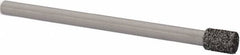 Strauss - 0.177" Head Diam x 1/4" Head Thickness CBN Grinding Pin - 1/8" Shank Diam x 2" Shank Length, Medium Grade, 80 Grit - Apex Tool & Supply