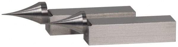 SPI - 2.05 Inch Overall Length, Gage Block Points - Concentricity +/-0.0002 Inch Accuracy, Sold As Pair, For Use with Rectangular Gage Blocks, 2 Pieces - Apex Tool & Supply