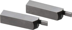 SPI - 1.58 Inch Overall Length, 0.315 Inch Jaw Thickness, 0.1 Inch Radius, Gage Block Cylindrical Jaws - Radius 0.00003 Inch, Pair 0.00004 Inch Accuracy, Sold As Pair, For Use with Rectangular Gage Blocks, 2 Pieces - Apex Tool & Supply