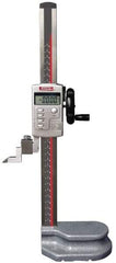 SPI - 12" Electronic Height Gage - 0.0005" Resolution, Accurate to 0.0015", LCD Display, SPC Data Output - Apex Tool & Supply