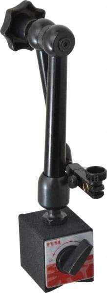 SPI - 180 Lb Magnetic Force, Fine Adjustment Indicator Positioner & Holder with Base - Articulated Arm, Rectangular Base, 2.17" Base Height, 2.36" Base Length, 2" Base Width - Apex Tool & Supply