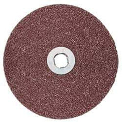 3M - 5" Diam 36+ Grit Fiber Disc - Very Coarse Grade, Ceramic, 12,000 Max RPM, Series 982C - Apex Tool & Supply