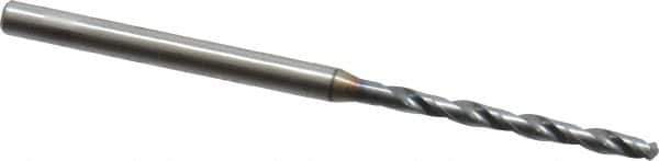 OSG - #46 130° Powdered Metal Jobber Drill - V Finish, Right Hand Cut, Spiral Flute, Straight Shank, 56mm OAL, Standard Point - Apex Tool & Supply