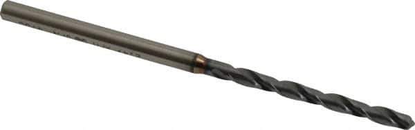 OSG - #40 130° Powdered Metal Jobber Drill - V Finish, Right Hand Cut, Spiral Flute, Straight Shank, 62mm OAL, Standard Point - Apex Tool & Supply