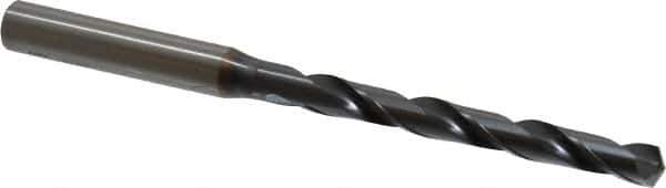 OSG - Letter D 130° Powdered Metal Jobber Drill - V Finish, Right Hand Cut, Spiral Flute, Straight Shank, 107mm OAL, Standard Point - Apex Tool & Supply