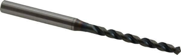OSG - #21 120° Vanadium High Speed Steel Jobber Drill - WD1 Finish, Right Hand Cut, Spiral Flute, Straight Shank, 87mm OAL, Faceted Point - Apex Tool & Supply