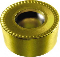 Sandvik Coromant - RCMT3209M0 RCMT Grade 235 Carbide Turning Insert - TiCN/TiN Finish, Round, 32mm Inscr Circle, 3/8" Thick - Apex Tool & Supply