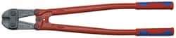 Knipex - 30" OAL, 37mm Jaw Length x 90mm Jaw Width, Bolt Cutter Pliers - Standard Head, Steel Tube, Power-Coated Handles - Apex Tool & Supply