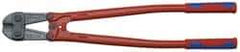 Knipex - 30" OAL, 37mm Jaw Length x 90mm Jaw Width, Bolt Cutter Pliers - Standard Head, Steel Tube, Power-Coated Handles - Apex Tool & Supply