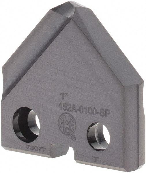 Allied Machine and Engineering - 1" Diam x 3/16" Thick, Seat Code 2, 90° Included Angle Spade Drill Insert - TiAlN Coated, Cobalt, Grade Super Cobalt, Series T-A - Apex Tool & Supply