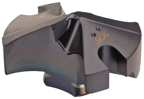 Iscar - Series IDI-SG, 0.906" Diam Grade IC908 140° Replaceable Drill Tip - Carbide, TiAlN Finish - Apex Tool & Supply