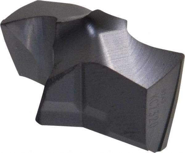 Kennametal - Series KSEM, 19.05mm Diam Grade KC7320 140° Replaceable Drill Tip - Carbide, AlTiN Finish, 2 Seat Size - Apex Tool & Supply