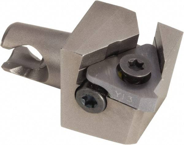 Kennametal - Left Hand Cut, Indexable Threading Toolholder - 20mm OAL, LT16EL Insert Compatibility, KM12 Toolholder - Apex Tool & Supply