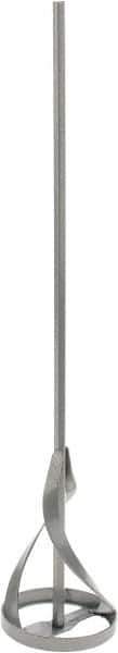 Premier Paint Roller - Metal Chrome Power Mixer - 17 Inch Long x 3/8 Inch Shank Diameter, Compatible with 5 to 10 Gallon Containers - Apex Tool & Supply