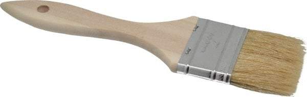 Premier Paint Roller - 2" Flat Hog Chip Brush - 1-3/4" Bristle Length, 5" Wood Dowel Handle - Apex Tool & Supply