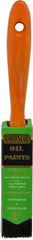 Premier Paint Roller - 1" Flat Hog Varnish Brush - 2-1/4" Bristle Length, 6-1/4" Wood Handle - Apex Tool & Supply